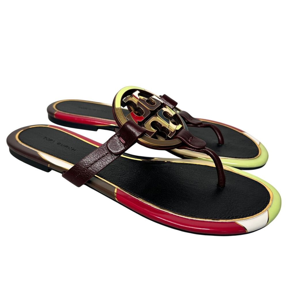 Tory Burch Enamel Miller Sandal Size 8